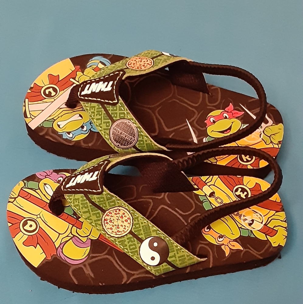 Teenage Mutant Ninja flip flops